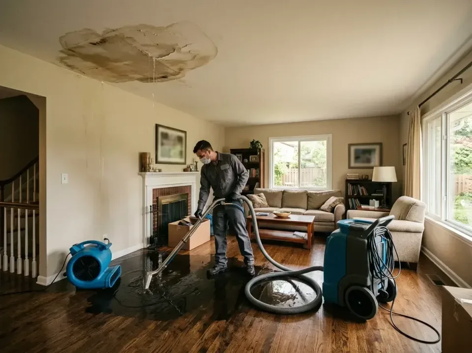 attic-pipe-burst-ceiling-drip-008 — frequently asked questions, Water Damage Restoration & Carpet Care in Palmyra, WI